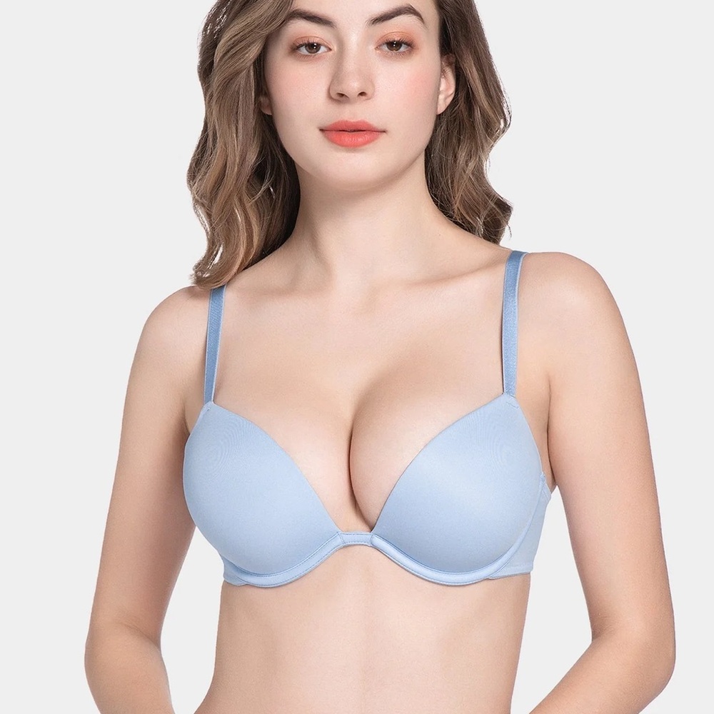 Light Blue Push-Up Bra